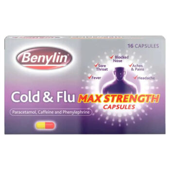 Benylin Cold & Flu Max Strength 16 Capsules