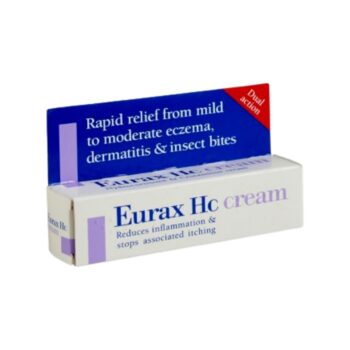 Box of Eurax HC Cream used to treat itchy skin