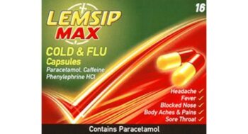 Lemsip Max Cold & Flu Capsules Pack Of 16