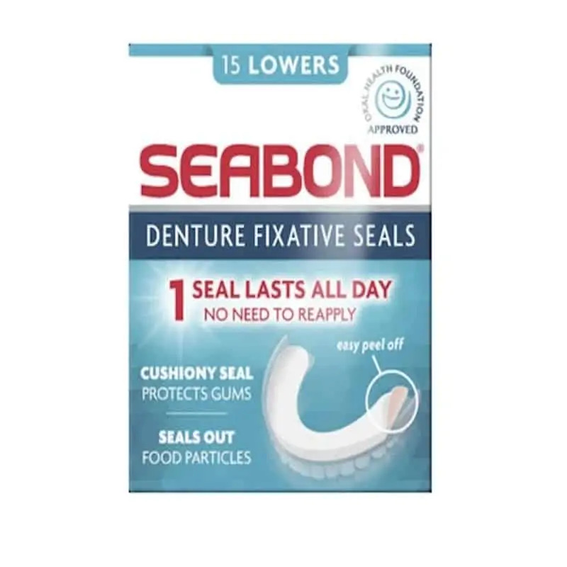 Seabond Denture Fixative Seals – 15 Lowers