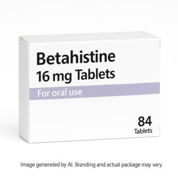 Betahistine 16mg Tablets Box